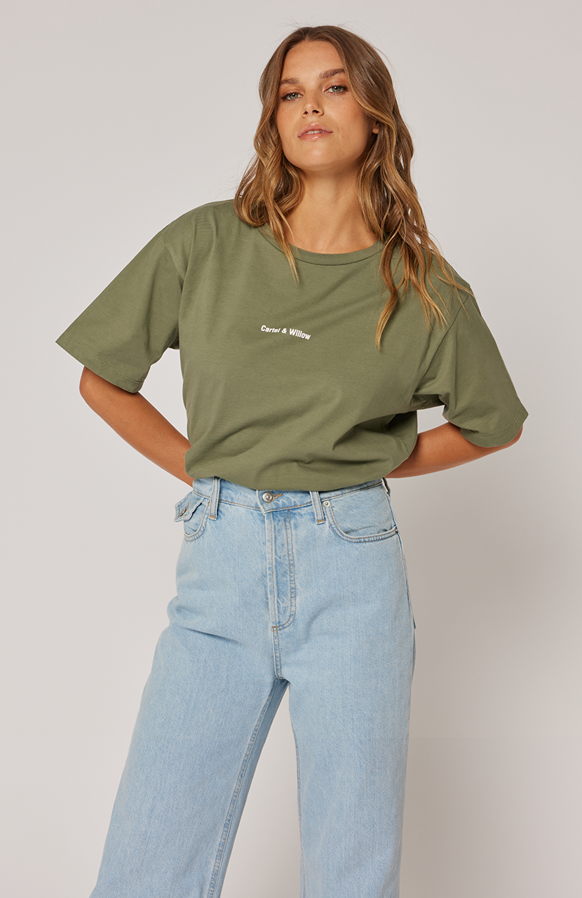 Marlie Tee - Khaki - JL & CO. boutique 