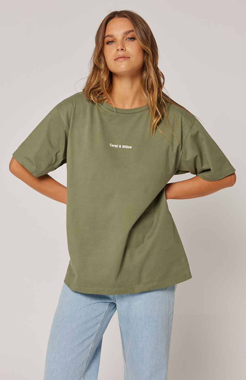 Marlie Tee - Khaki - JL & CO. boutique 