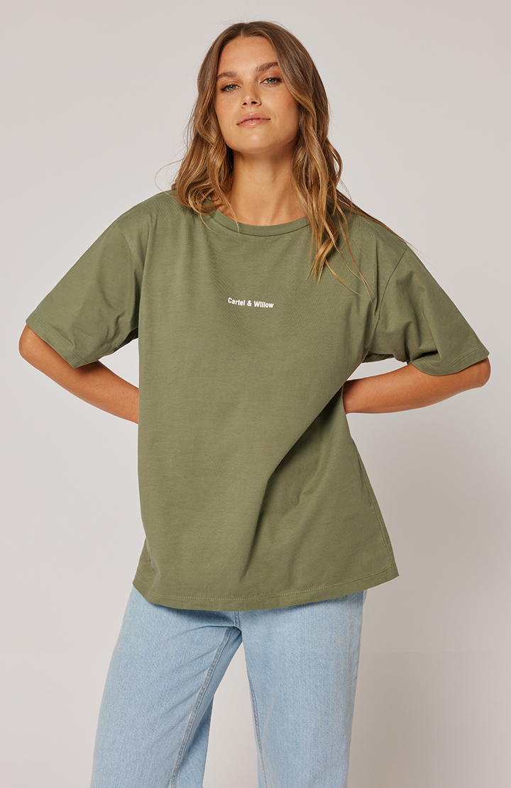 Marlie Tee - Khaki - JL & CO. boutique 