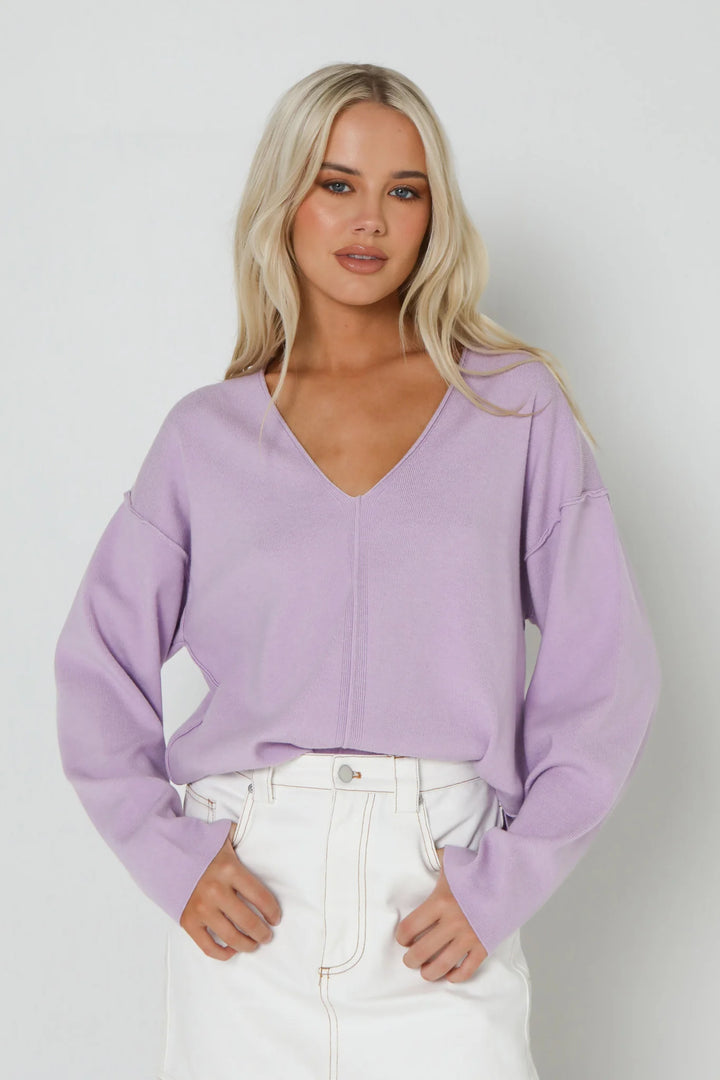 ALEKSANDRA KNIT - LILAC - JL & CO. boutique 