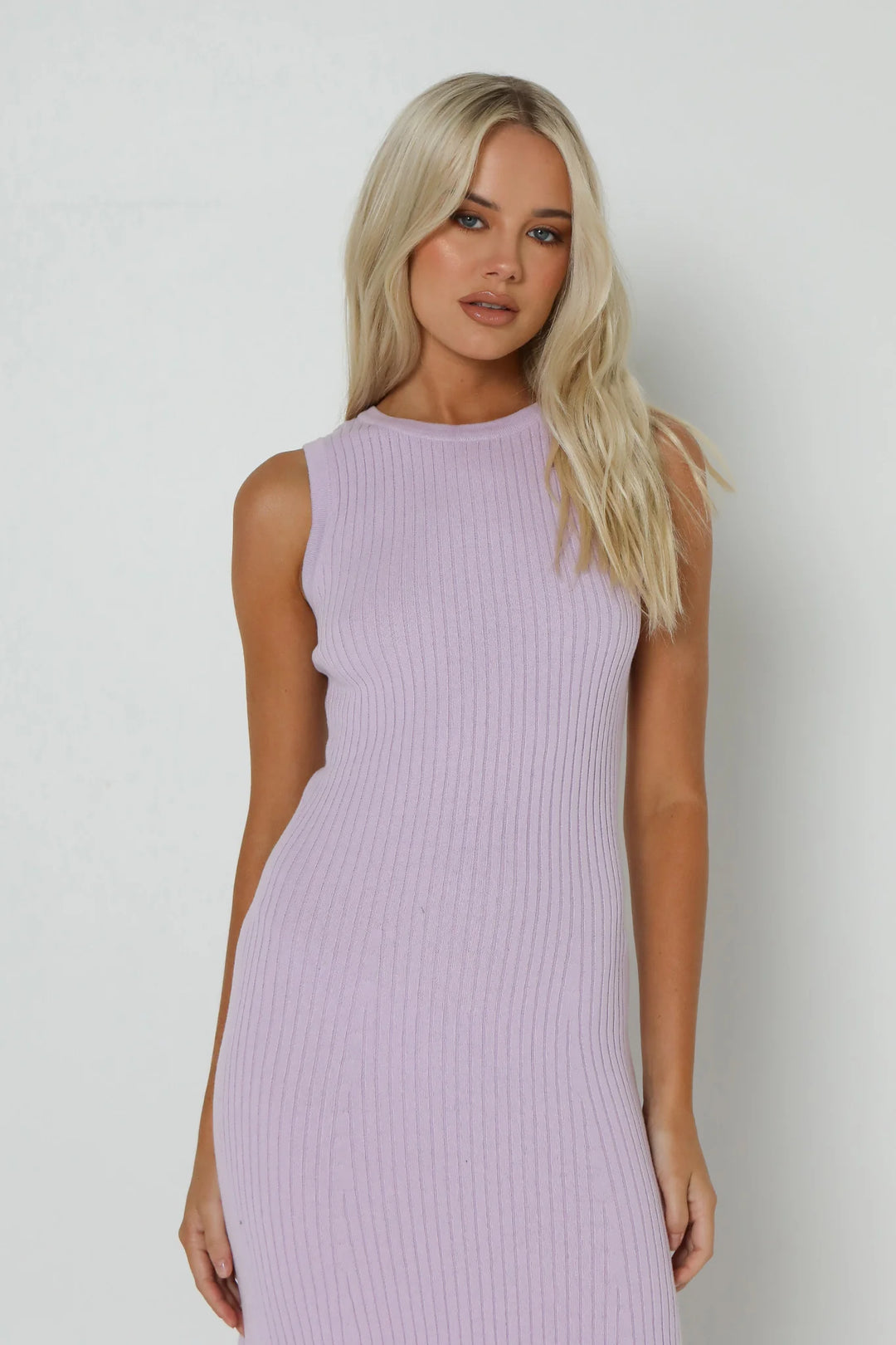 BRIT KNIT MAXI DRESS - LILAC - JL & CO. boutique 