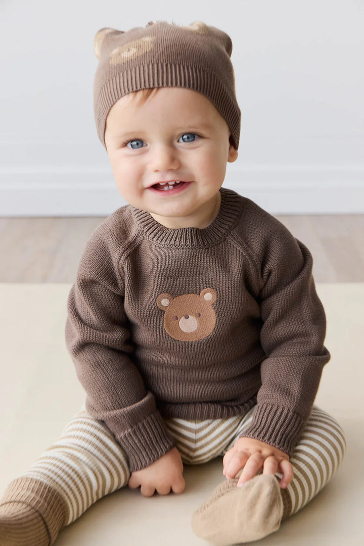 Ethan Jumper - Brownie Bobbie Bear - JL & CO. boutique 