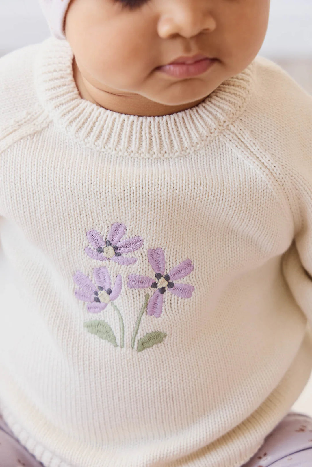 Macy Jumper - Cloud Meadow Flowers Placement - JL & CO. boutique 