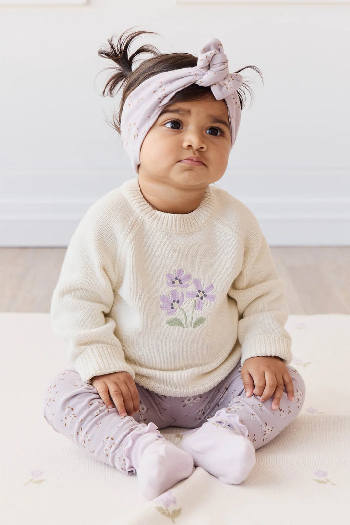 Macy Jumper - Cloud Meadow Flowers Placement - JL & CO. boutique 