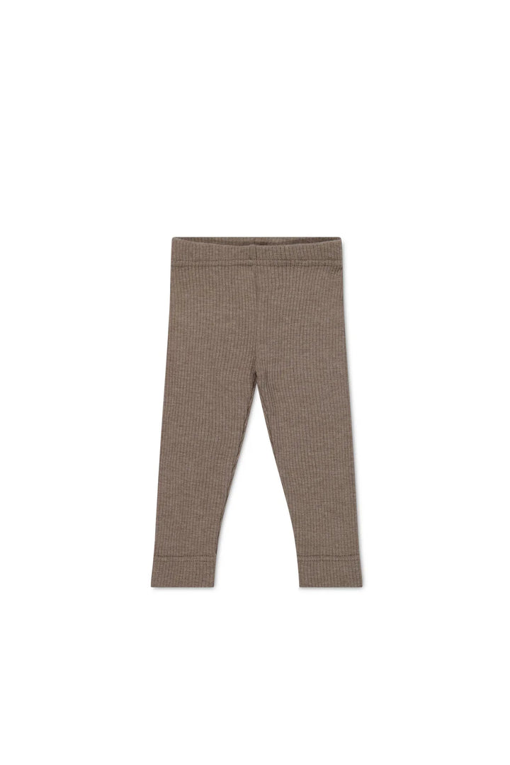 Organic Cotton Modal Legging - Brownie Marle - JL & CO. boutique 