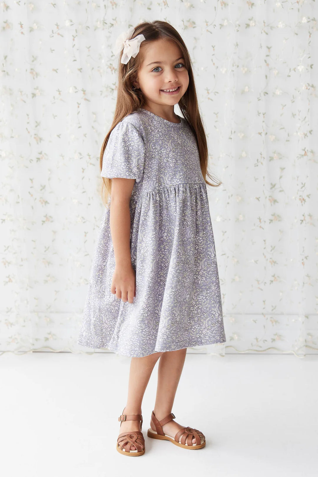 Organic Cotton Penny Dress - April Lilac - JL & CO. boutique 