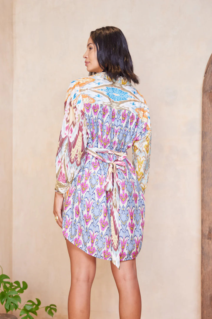Alita Roxana Mini Dress - Aquarius Patchwork - JL & CO. boutique 