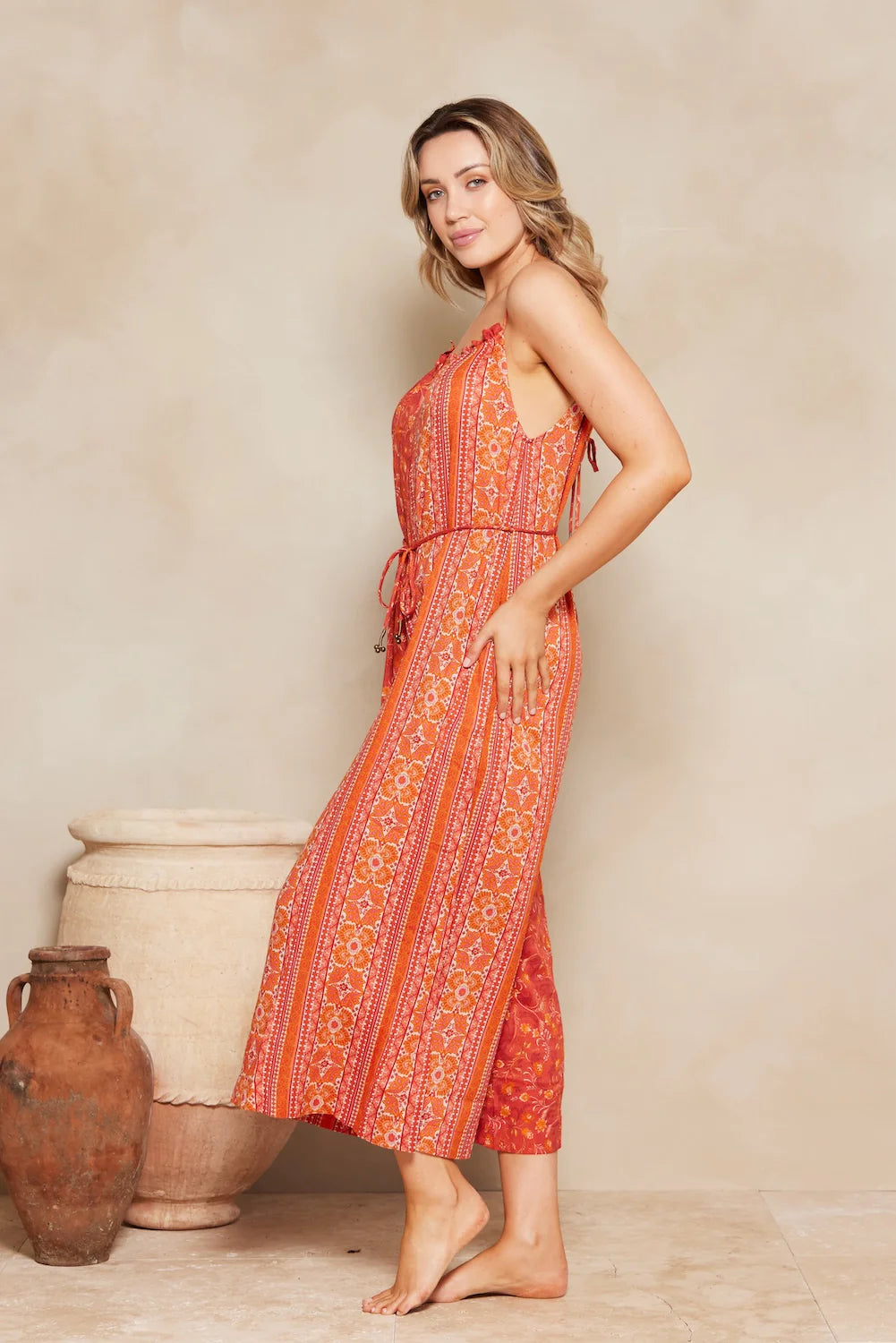 Edwina Neema Wide Leg Jumpsuit - Sienna - JL & CO. boutique 