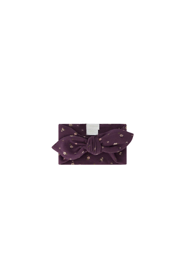 Organic Cotton Headband - Goldie Huckleberry Sparse - JL & CO. boutique 