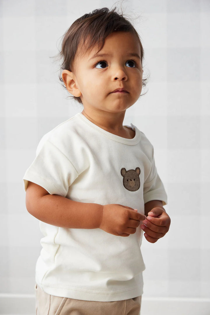 Pima Cotton Hunter Tee - Cloud Bear