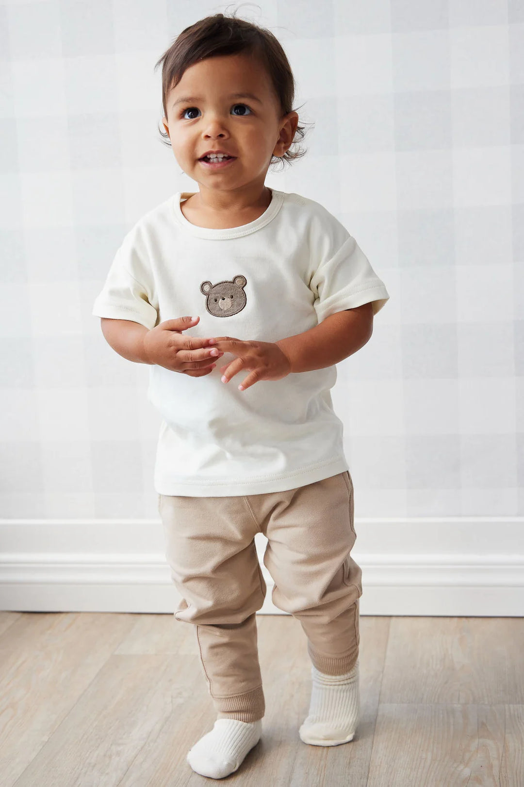 Pima Cotton Hunter Tee - Cloud Bear