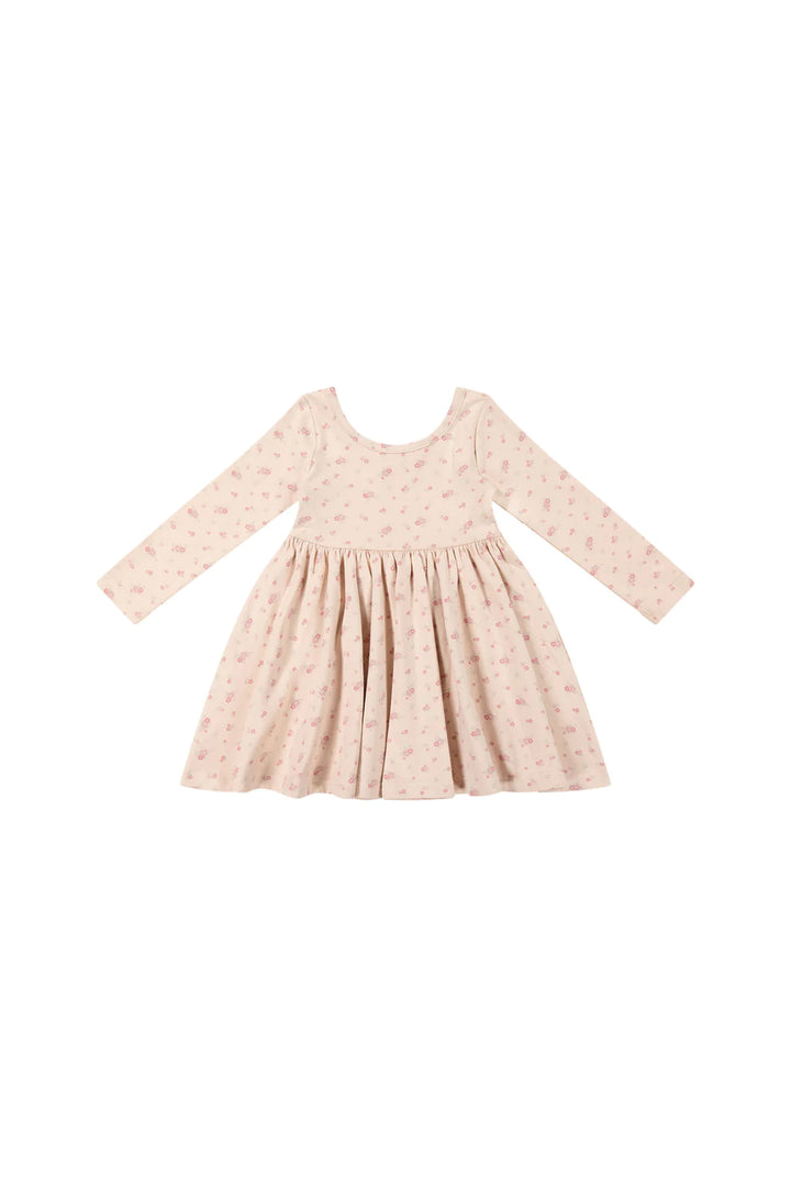 Organic Cotton Tallulah Dress - Cindy Whisper Pink - JL & CO. boutique 