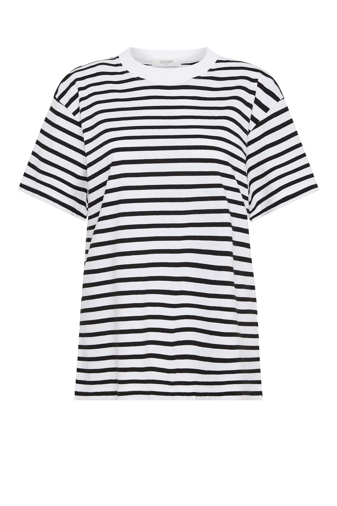 Organic Stripe Boyfriend Tee - JL & CO. boutique 