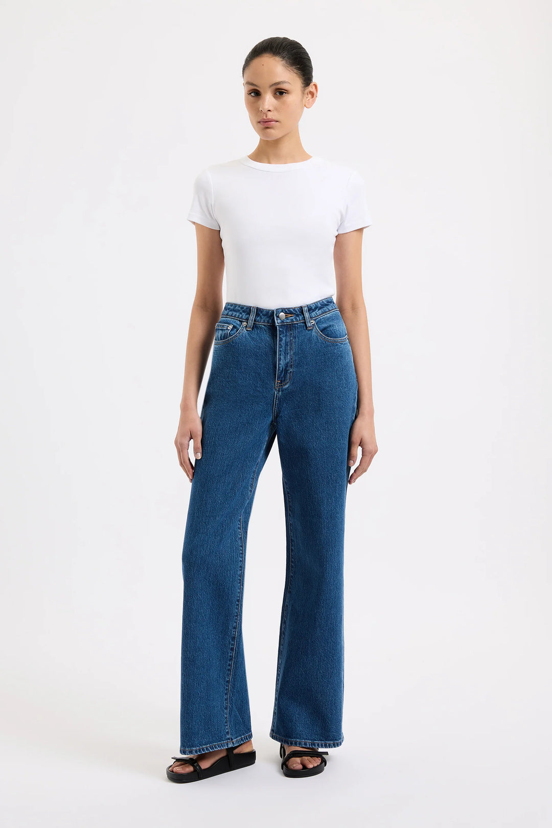 Organic Stretch Wide Leg Jean - JL & CO. boutique 