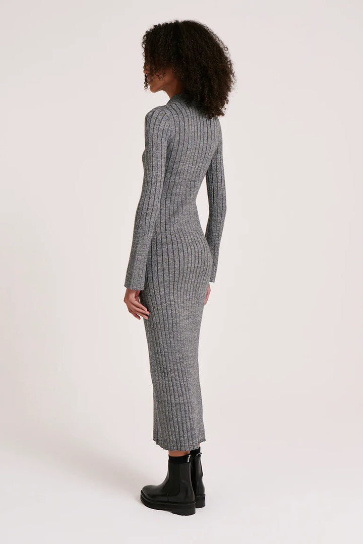 noemi knit dress - pebble - JL & CO. boutique 
