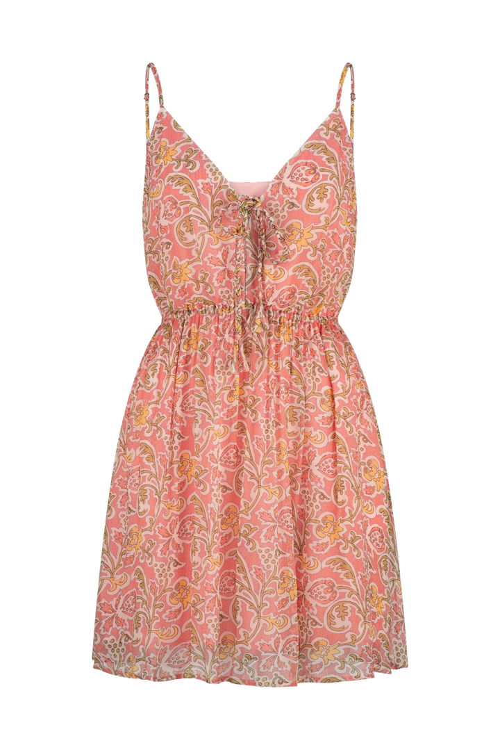 Genevieve Audrey Mini Dress - Peach Blossom - JL & CO. boutique 