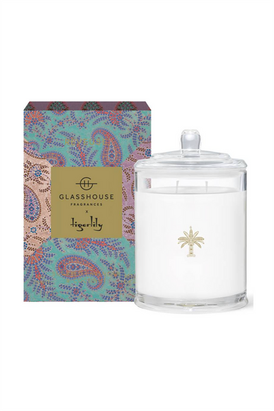 glasshouse x tigerlily rêveuse candle - sugared lavender & coconut